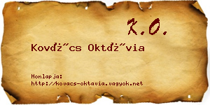 Kovács Oktávia névjegykártya
